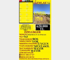 ANTALYA DÖŞEMEALTI ALTINKALEDE SATILIK 543 M2 ARSA... ANTALYA DÖŞEMEALTI ALTINKALEDE SATILIK 543 M2 ARSA...