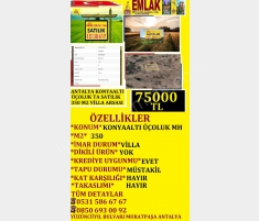 ANTALYA KONYAALTI ÜÇOLUKTA SATILIK 350 M2 VİLLA AR... ANTALYA KONYAALTI ÜÇOLUKTA SATILIK 350 M2 VİLLA AR...