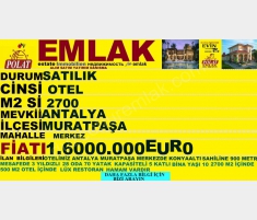 ANTALYA MERKEZDE SATILIK 25 ODA 70 YATAKLI OTEL PO... ANTALYA MERKEZDE SATILIK 25 ODA 70 YATAKLI OTEL PO...
