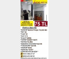ANTALYA MURATPAŞA YILDIZDA GÜNLÜK KİRALIK 2+1 EŞYA... ANTALYA MURATPAŞA YILDIZDA GÜNLÜK KİRALIK 2+1 EŞYA...