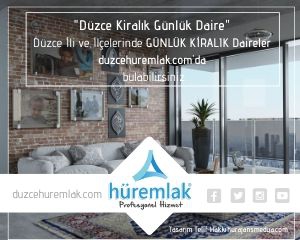 Düzce Kiralık Günlük Daire - Hür Emlak'ta